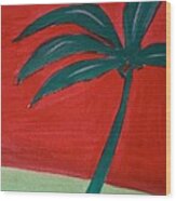 Palm Tree Series 5 Wood Print