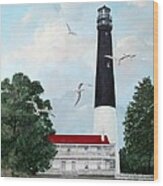 Pensacola Light House Wood Print