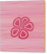 Pink Flower Wood Print