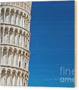 Pisa Leaning Tower Wood Print