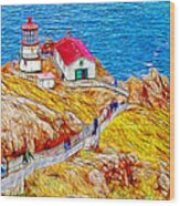 Point Reyes Lighthouse Wood Print