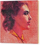 Portrait Of Alysha Wood Print