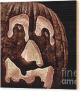 Pumpkin Melt Wood Print