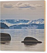 Quiet Lake Tahoe Wood Print