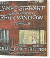 Rear Window Wood Print