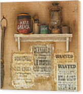 Relics Of The Old West Wood Print