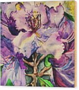 Rhododendron Violet Wood Print