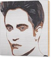 Robert Pattinson 12 Wood Print