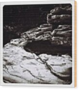 Rock Formations Wood Print