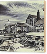 Salem Street - Nantucket Harbor Wood Print