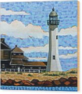 Scituate Light House Wood Print
