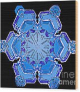 Snowflake From A Resin Cast Wood Print