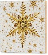 Snowflakes Wood Print