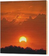 Solar Eclipse Wood Print