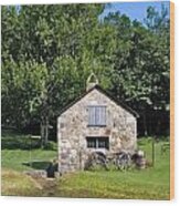 Stone Shed Summer Wood Print