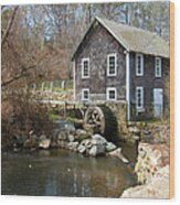 Stonybrook Gristmill In Ma Wood Print