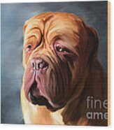 Stormy Dogue Wood Print by Michelle Wrighton
