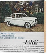 Studebaker Ad, 1959 Wood Print