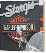 Sturgis Harley Store Wood Print
