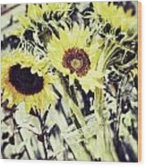 Sunflowers 2 Wood Print