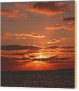 Sunset Over Key West Wood Print