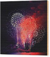 Tahoe Fireworks. Wood Print