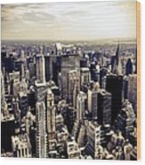 The Chrysler Building And Skyscrapers Of New York City Wood Print
