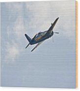 The First Blue Angel Wood Print