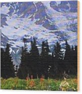 The Grand Tetons In Jackson Wood Print