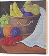 The Healthy Fruit Bowl Wood Print
