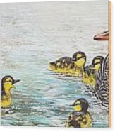 The Ugly Duckling Wood Print