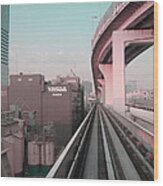 Tokyo Train Ride 5 Wood Print