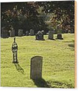 Tombstones Kingston Cemetery New Brunswick Wood Print