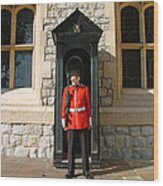 Tower Guard London England Wood Print