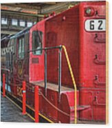 Trains - Red Diesel Locomotive 620 Wood Print