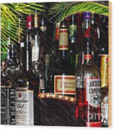 Tropical Bar Wood Print