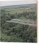 Vietnam War, Defoliation Mission Wood Print
