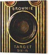 Vintage Kodak Brownie Target Six-16 Camera . Version 2 Wood Print