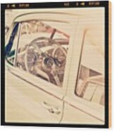 #vintage #pontiac #car #automobile Wood Print