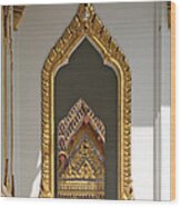 Wat Yannawa Center Pavilion Window Dthb064 Wood Print