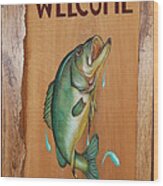 Welcome Wood Print