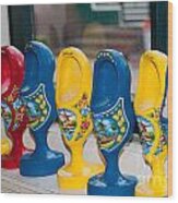 Wooden Shoes Wood Print