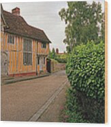 Wool Merchant House Lavenham Wood Print