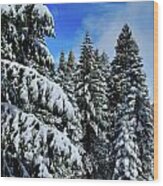Yosemite Snow Wood Print