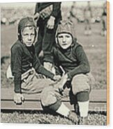 Young Football Fans 1920 Wood Print