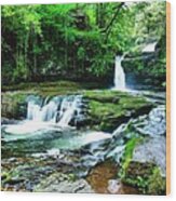 Ystradfellte Falls - Brecon Beacons National Park Wood Print