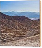 Zabriskie Point Panorama Wood Print