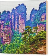 Zhangjiajie Wood Print