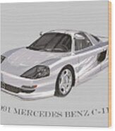 1991 Mercedes Benz C 112 Wood Print