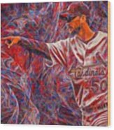 #adamwainwright #50 #cardinals #1 Wood Print